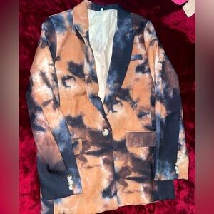 Tide dye blazer